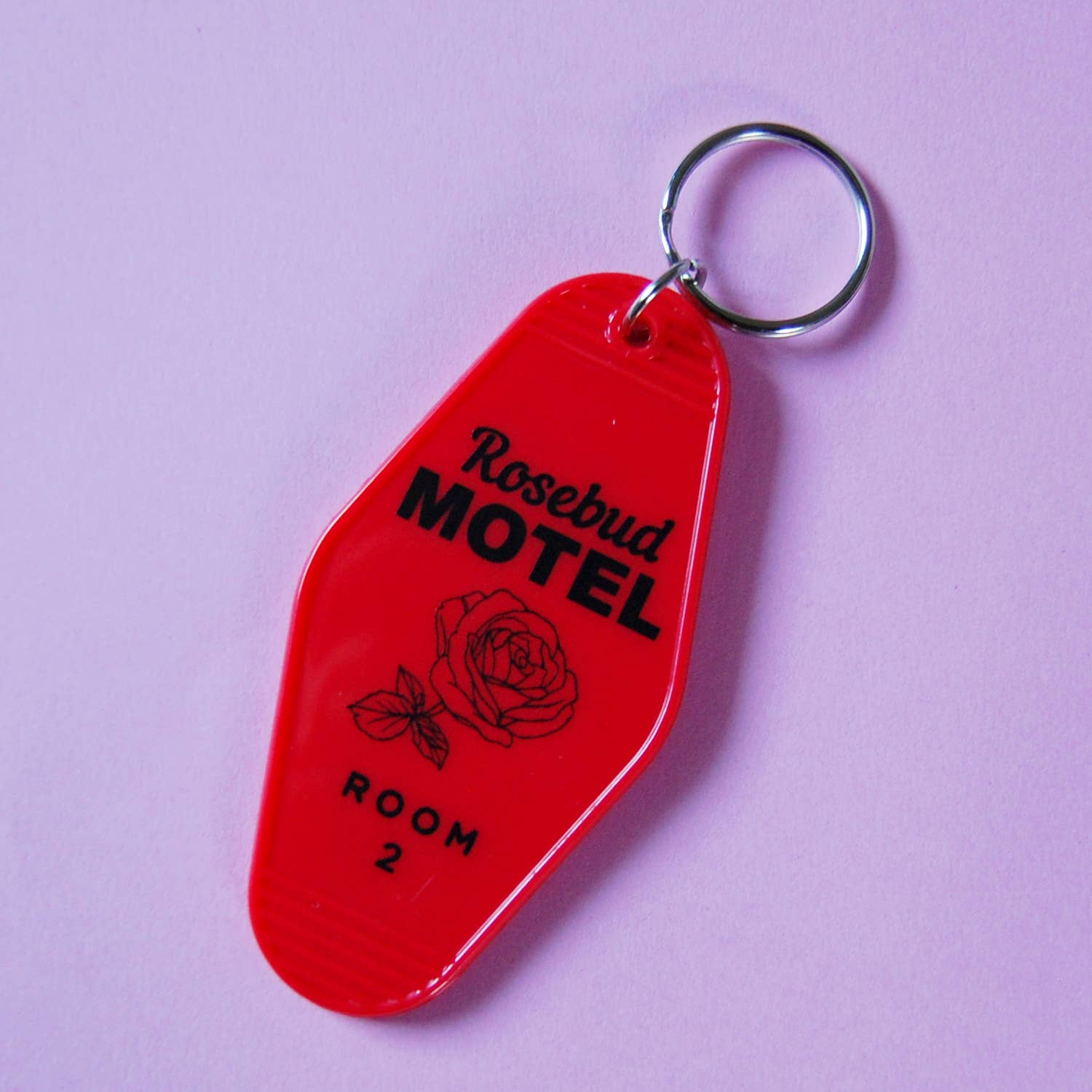 Rosebud Motel keychain - Schitt's Creek motel key fob