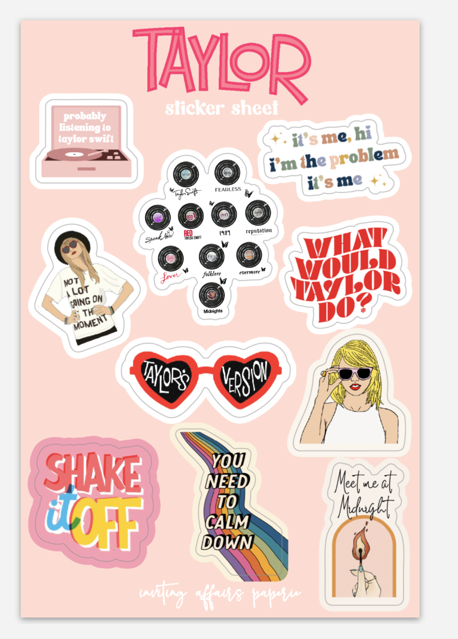 Taylor Sticker Sheet (Taylor Swift)