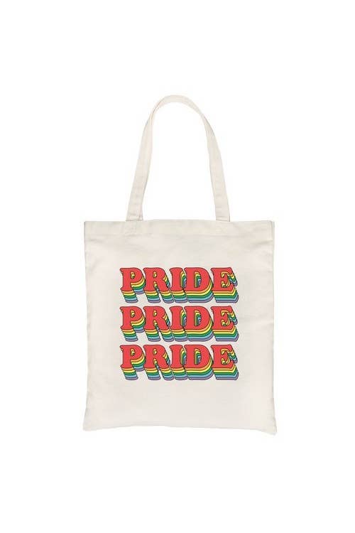 Pride X3 Rainbow Canvas Bag