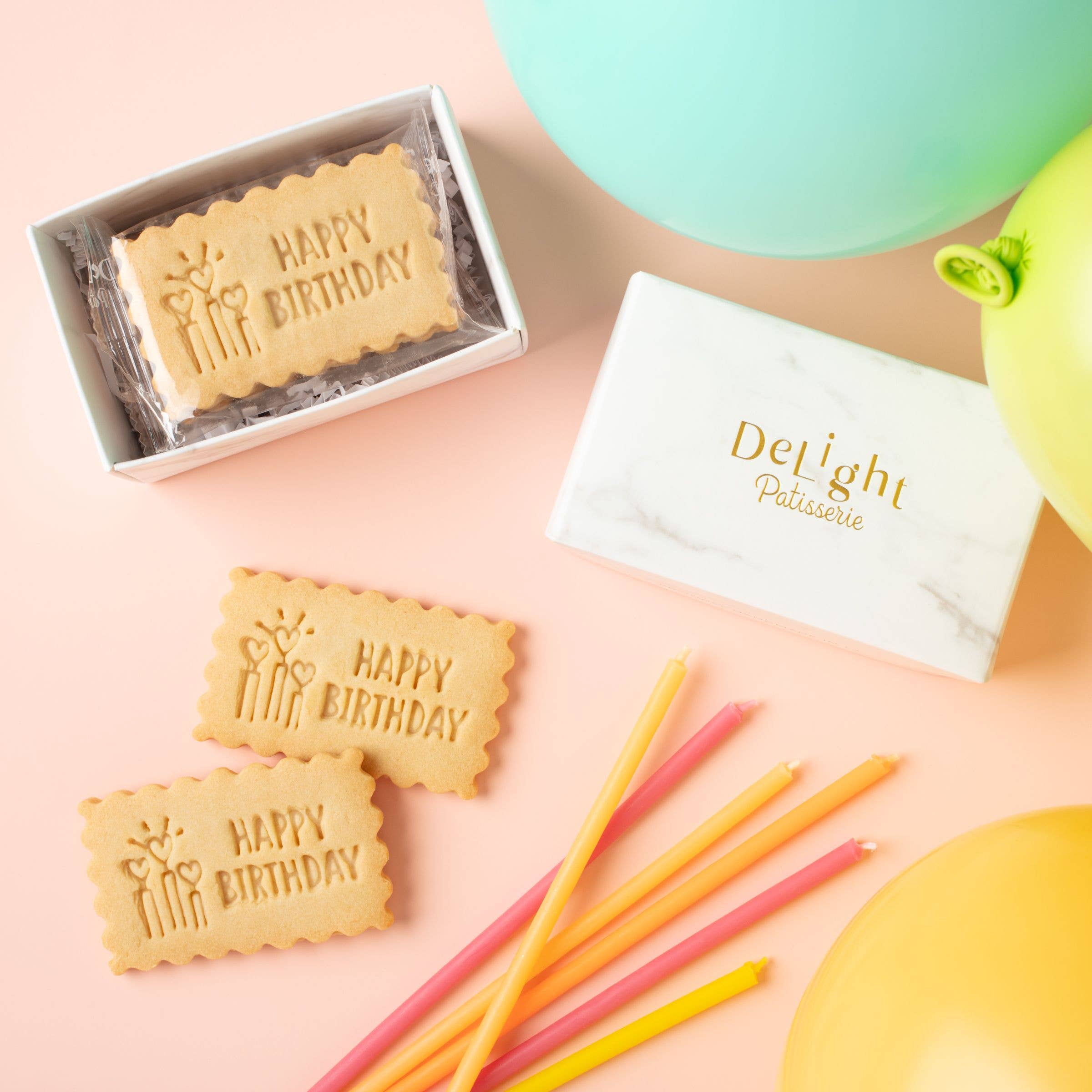Happy Birthday Mini Box (4 cookies)