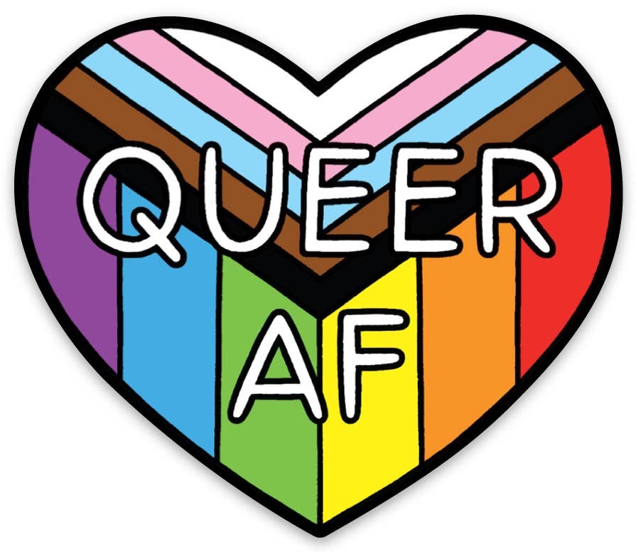 Queer AF Die Cut Sticker