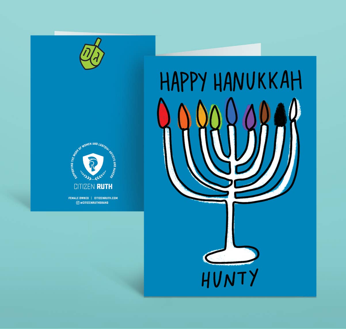 Happy Hanukkah Hunty Card