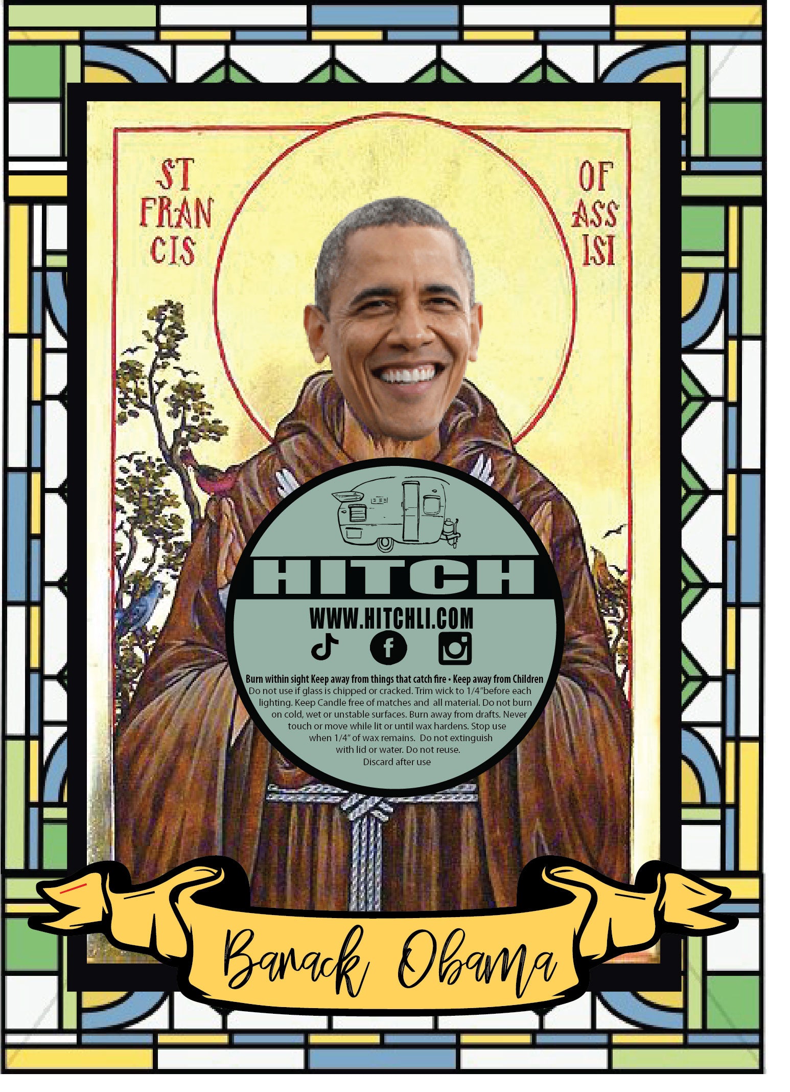 Barack Obama Original Prayer Candle