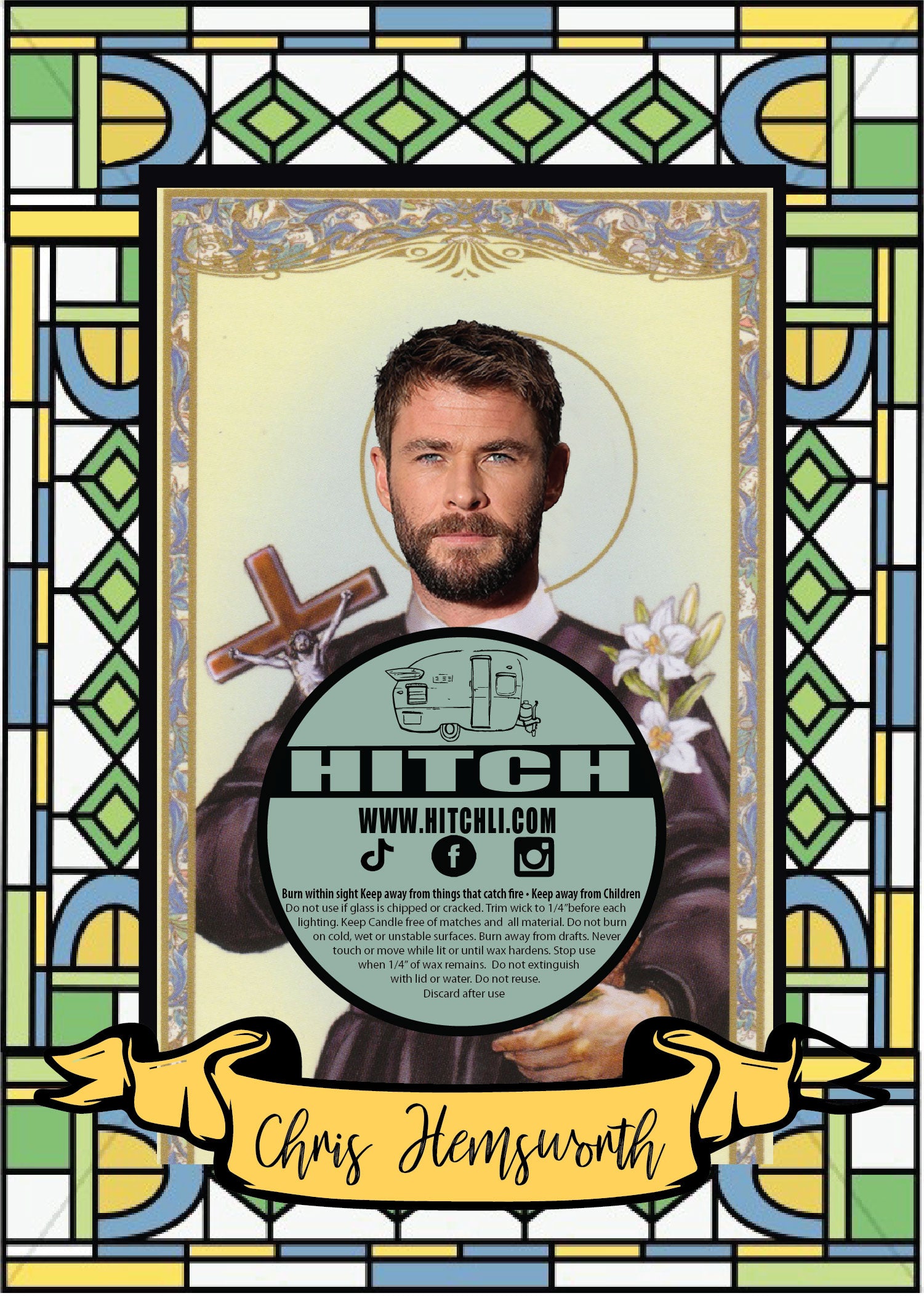 Chris Hemsworth Original Prayer Candle