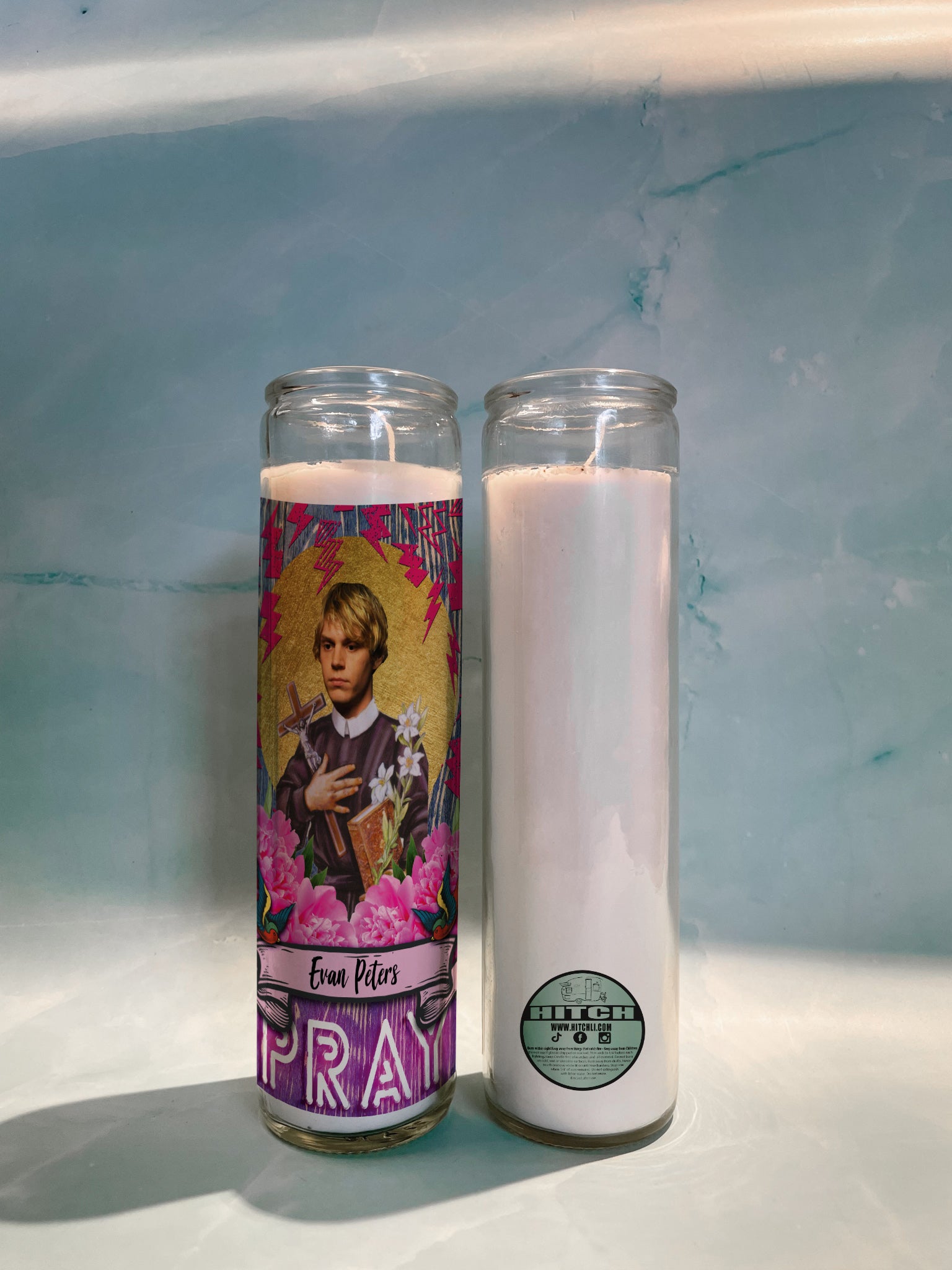 Evan Peters Original Prayer Candle