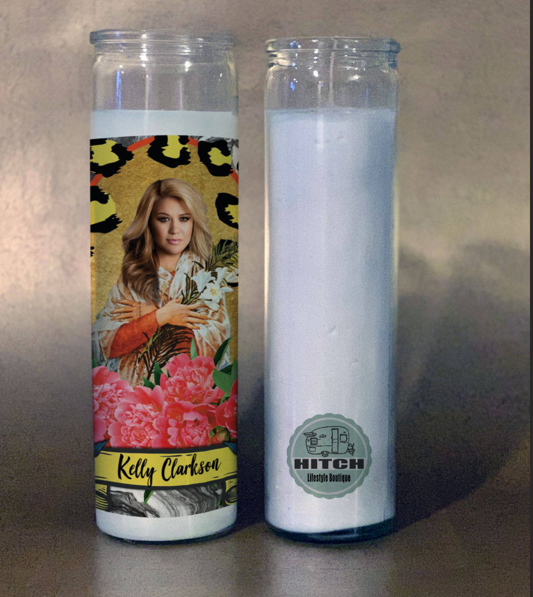 Kelly Clarkson Prayer Candle.