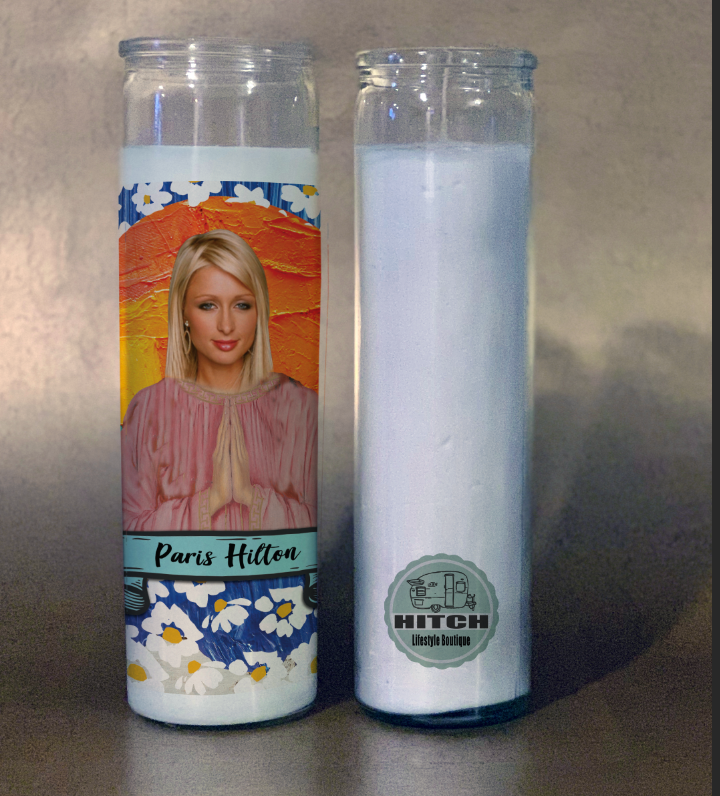 Paris Hilton Prayer Candle.