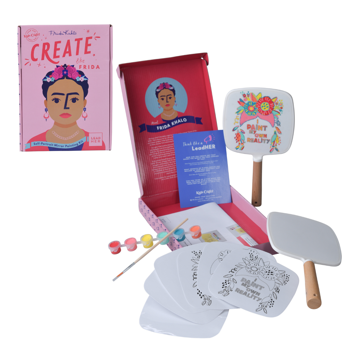 CREATE like Frida Self-Portrait Mirror Painting Craft Kit