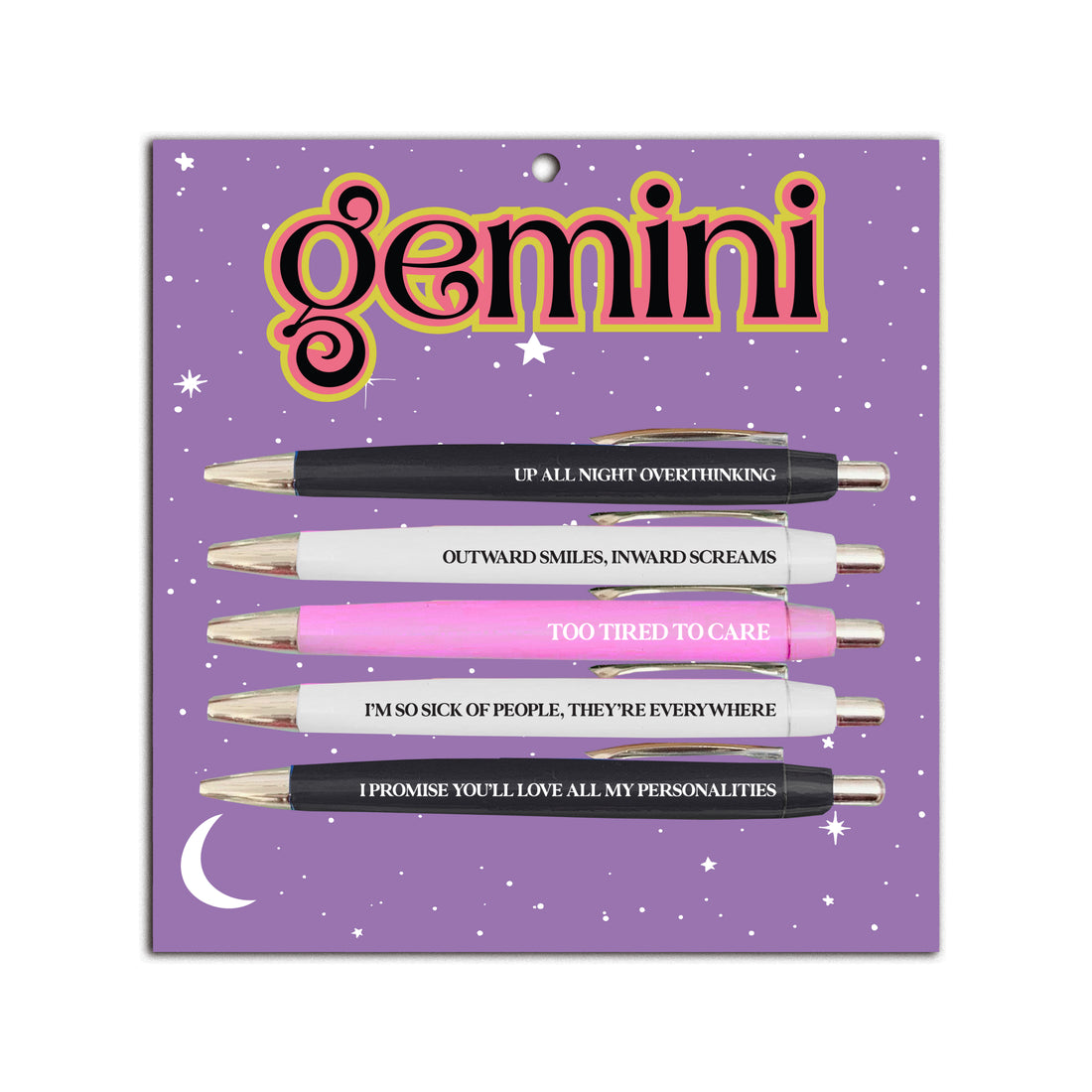 Gemini Pen Set (astrology, zodiac, funny, gift, friend)