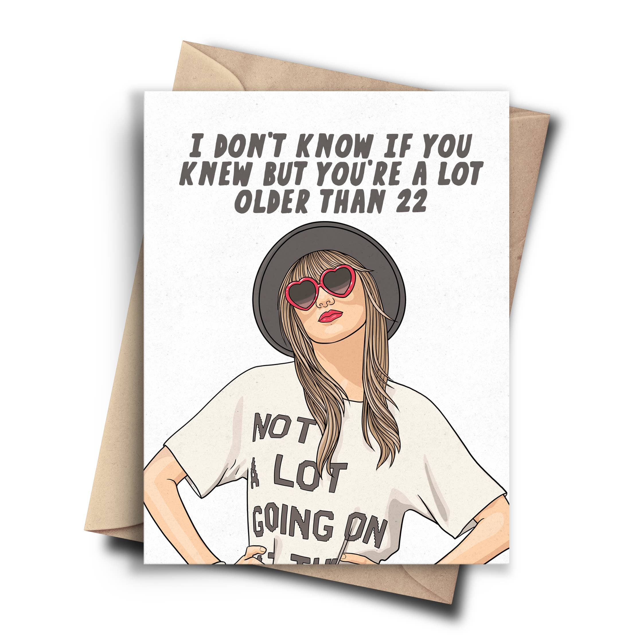 Taylor Swift Funny Birthday Card Sarcastic Pop Culture Card