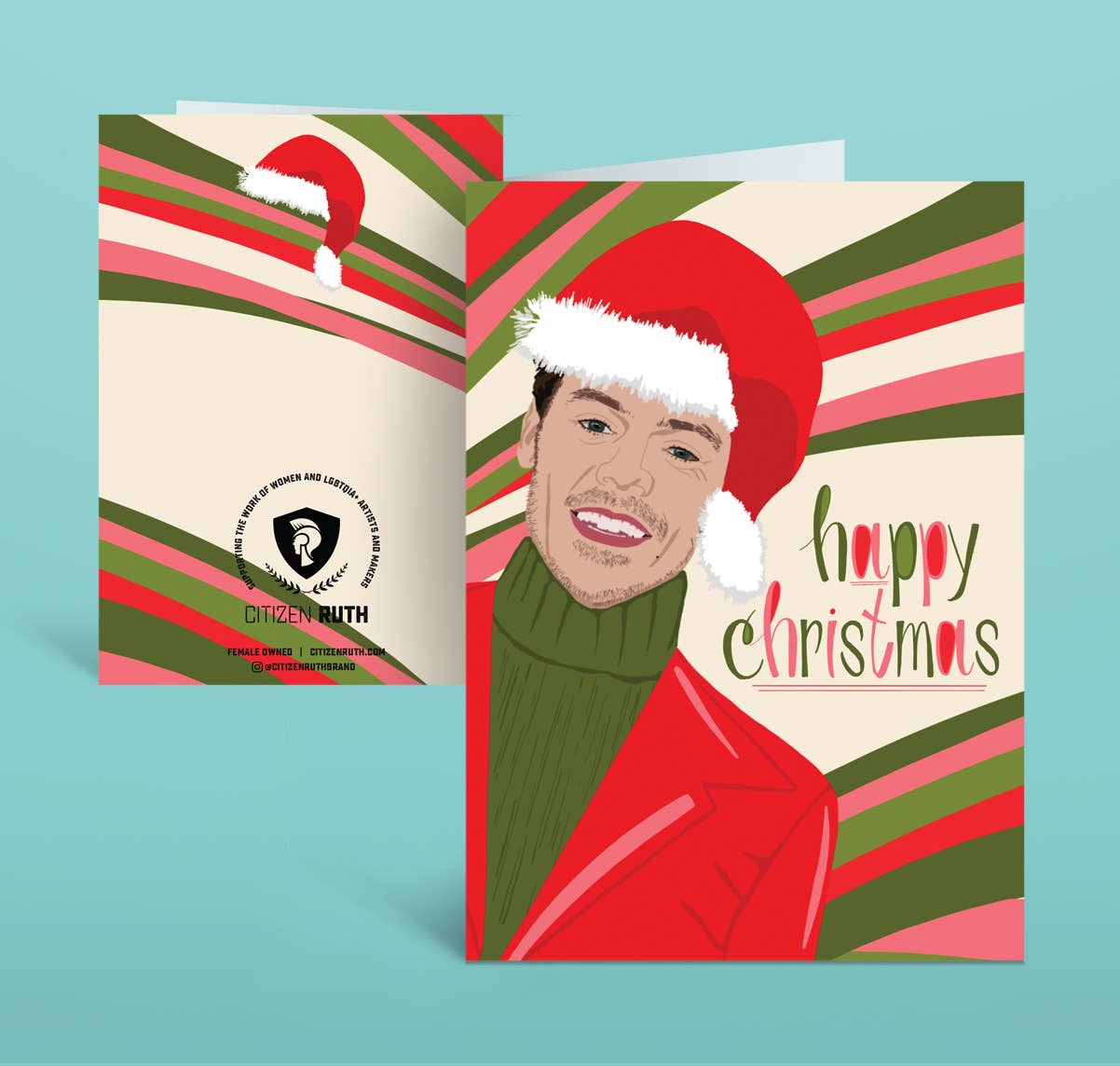 Harry Styles Happy Christmas Card