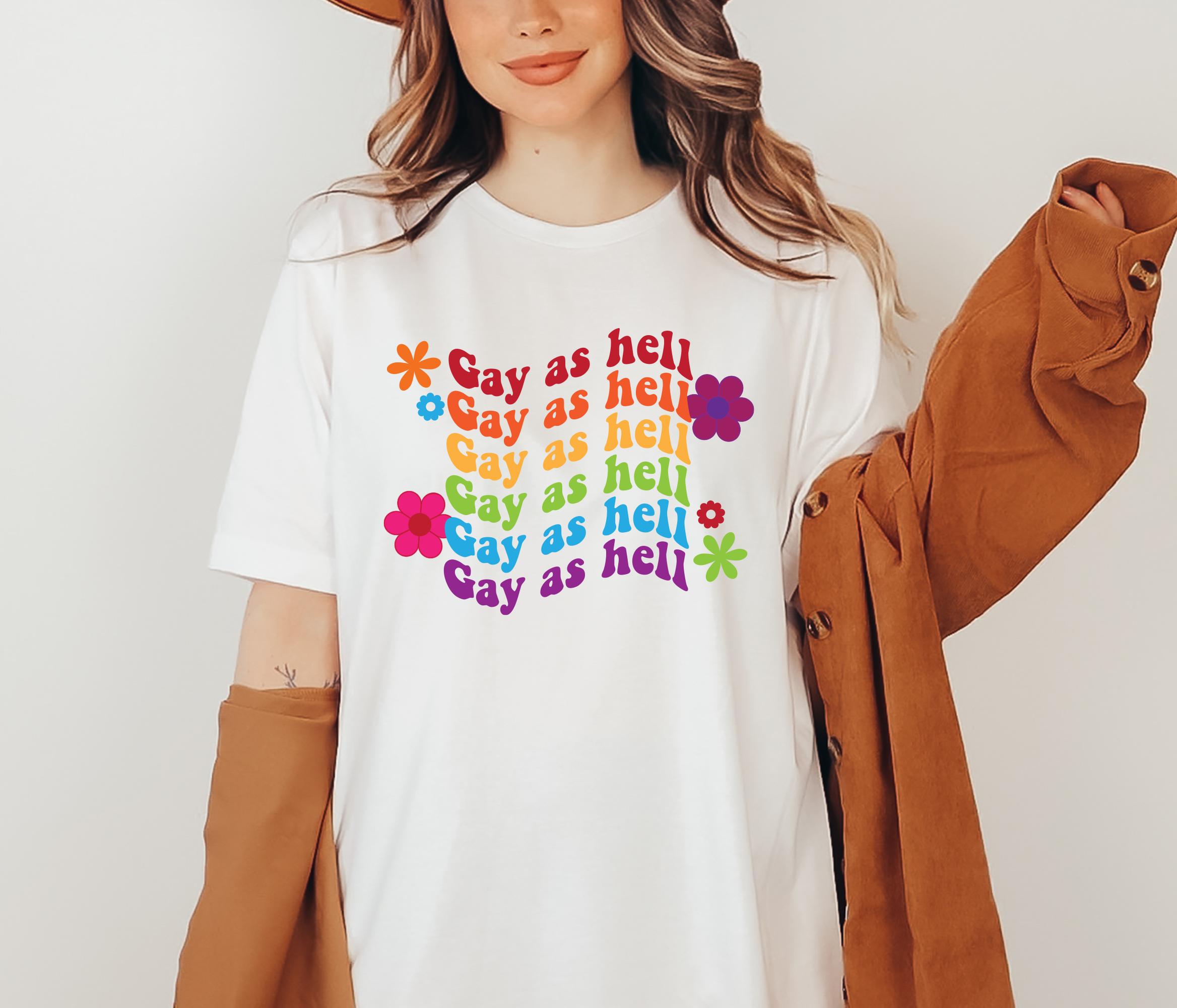 Gay As Hell, Pride T-Shirt, LGBTQ Apparel, Pride Month