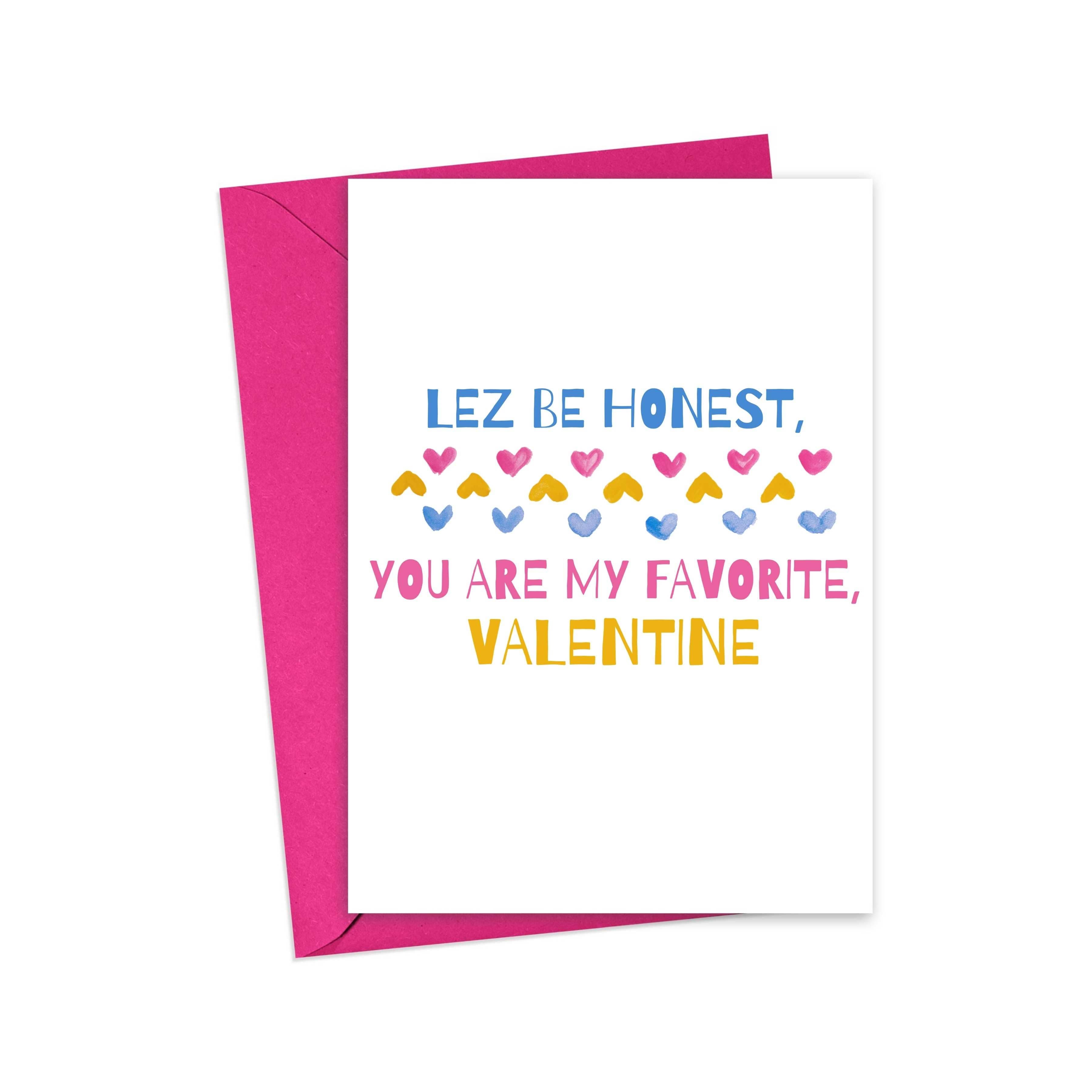 Lesbian LGBTQ Funny Valentine's Day Card
