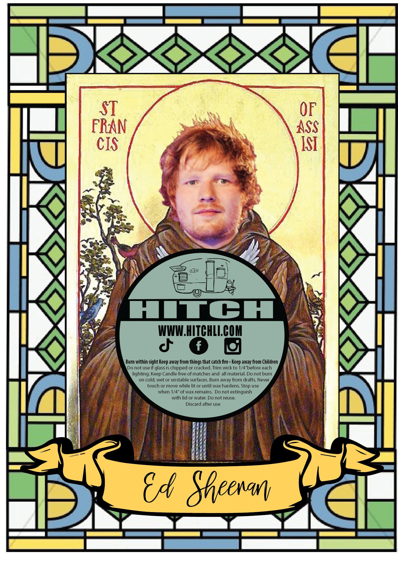 Ed Sheeran Original Prayer Candle