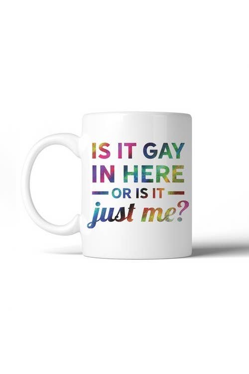 Gay In Here Rainbow Coffee Mug