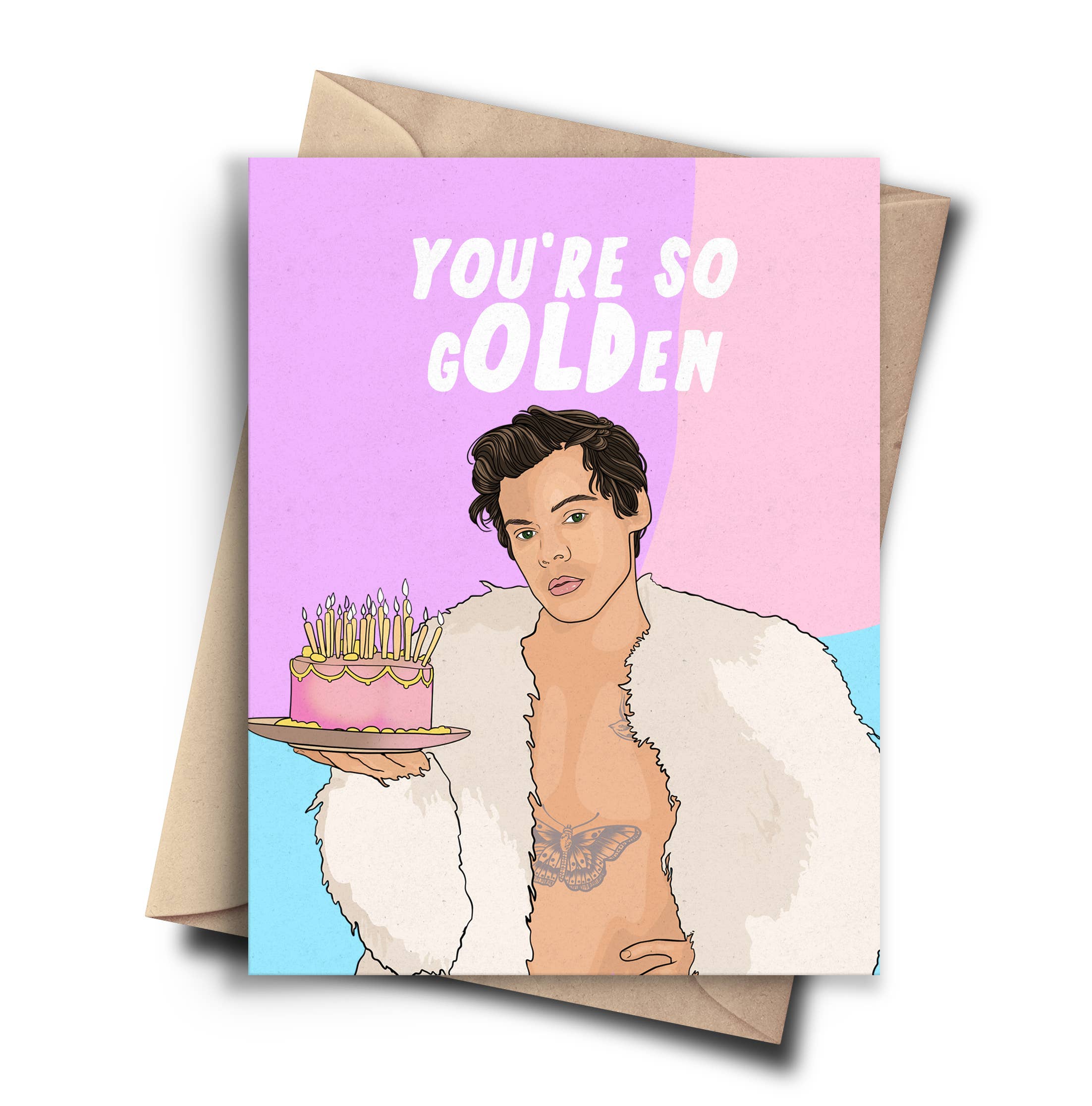 G(OLD)en Harry Styles Funny Birthday Card - Pop Culture Bday