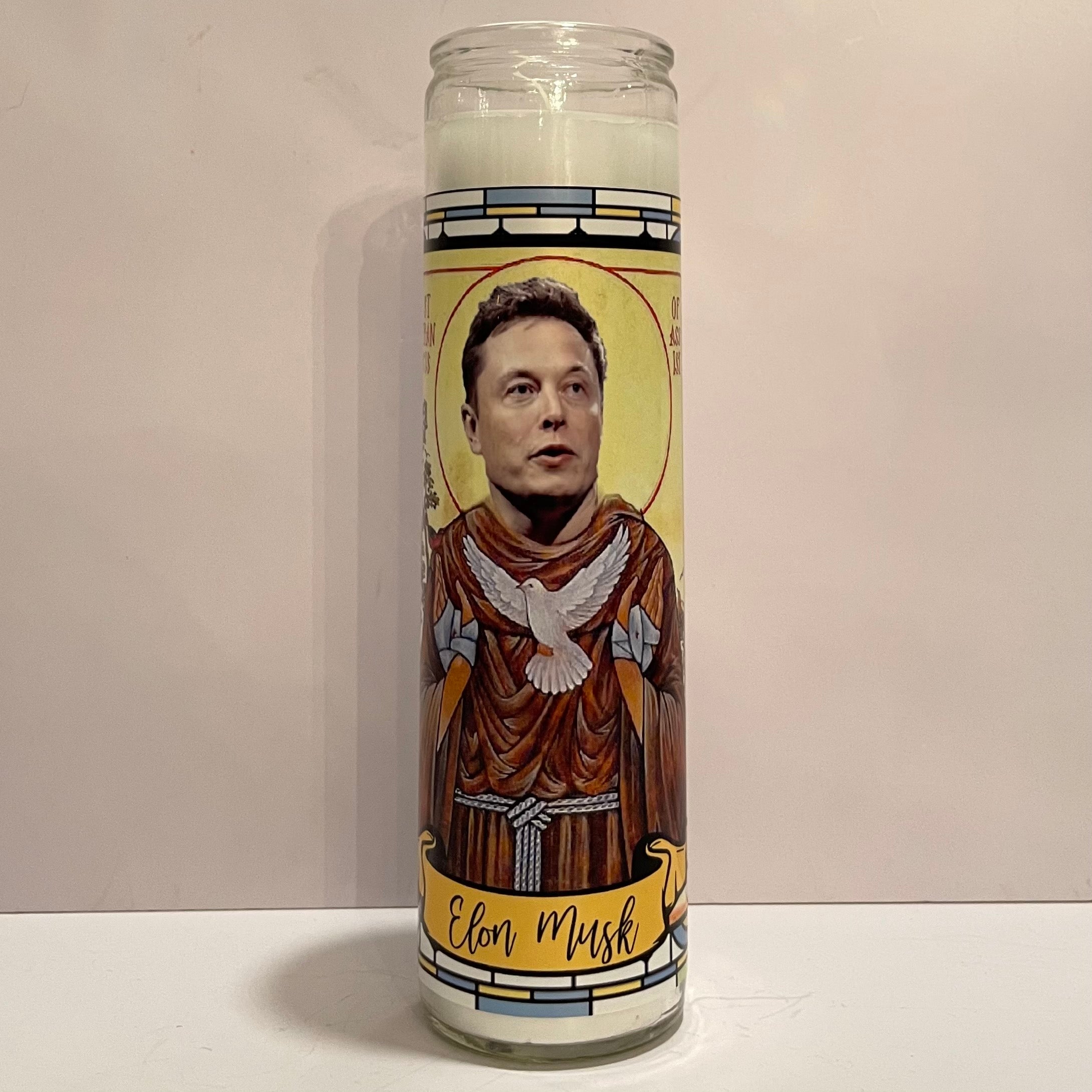 Elon Musk Prayer Candle